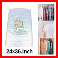 Dry Cleaning Shop Plastic Dust-Proof Garment Suit Bag 24"×36" Inch Size. 