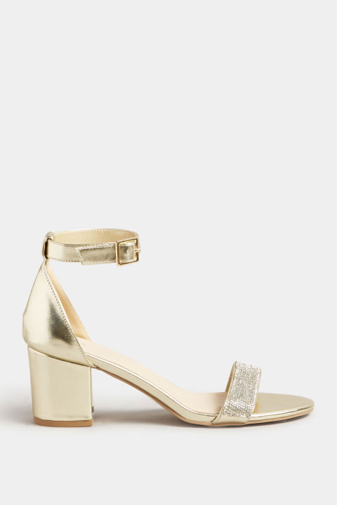 Women%20Fashion%20Gold%20Diamante%20Block%20Heel%20Shoes%20In%20Standard%20Fit%20White%20&%20Golden%20-%20Image%206