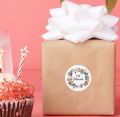 Pack of 100 Pcs Floral Eid Mubarak Decoration Paper Sticker Labels. 