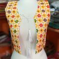 Aari Work Embroidery Waistcoat For Women. Cotton Stuff. 