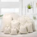 10Pcs Handmade Cotton Linen Drawstring Bags Storage Package Bag Small Coin Purse Travel Storage Portable Christmas Gift Bag. 
