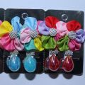 Pack of 3 Pairs Girls Hair Pins Barrettes Click Clips. 