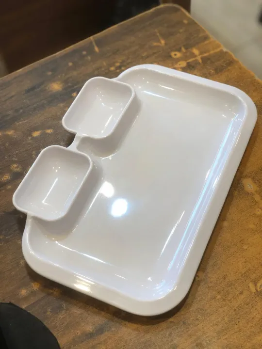Melamine%20Portion%20Tray%20Burger%20tray/Tray%20for%20Burger%20Serving%20/Divided%20tray%20-%201%20Piece%20-%20Image%202