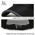 LouisWill Cap For Men Baseball Cap Summer Baseball Hat For Men Golf Short Brim Hat Thin Breathable Fashion Cap Sun Mesh Big Head Circumference Peaked Caps For Boys. 