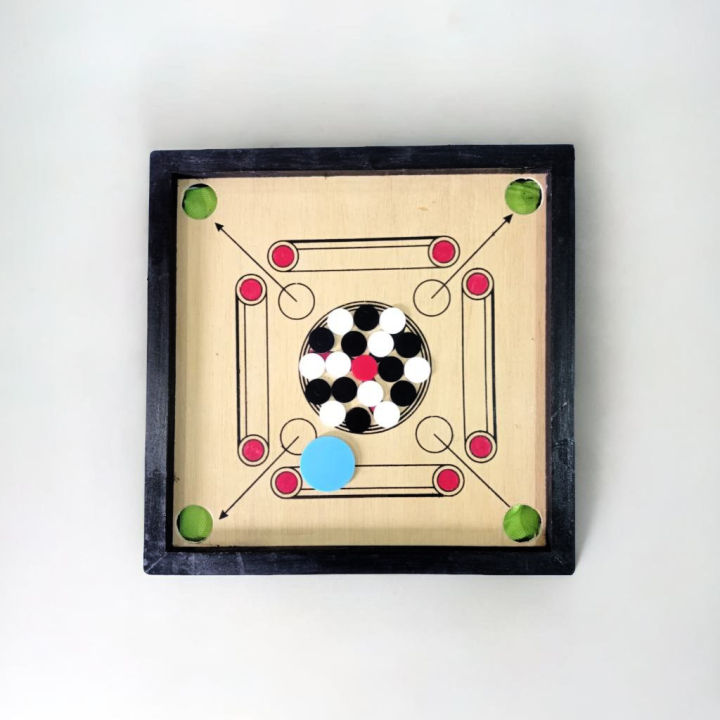 carom%20board%20%20set%2019%20inches%20Wooden%20carom%20%20Board%20Game%20With%20Striker%20and%20Coins%20Set%20-%20Image%203