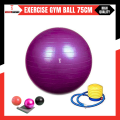 Tango Sports & Fitness 75CM Anti-Burst Exercise Gym Ball with Air Pump – Premium Yoga Ball for Core Workouts, Stability Training, and Home Exercise. 