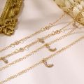 Zovoli Multi-Element Crystal Necklace For Women Gold Vintage Multiple Layers Pendant Chains Necklaces Trend. 