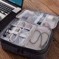 Portable Digital Storage Bags Organizer USB Gadgets Cables Wires Charger Power Battery Zipper Cosmetic Bag Case Accessories. 