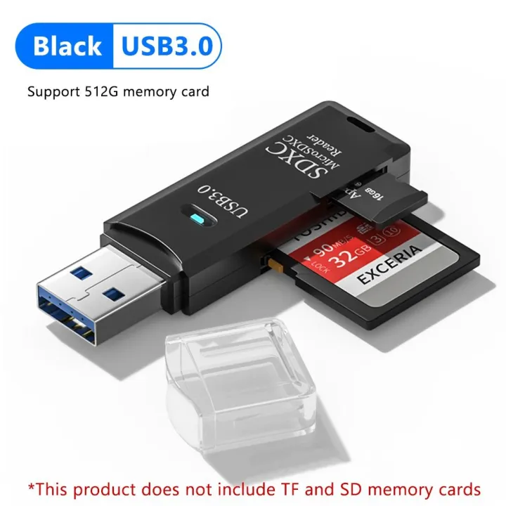 Office Supplies 2 in 1 USB 3.0 Smart Cardreader SD Memory Card High ...