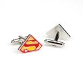 HANCHANG Accessories Superman Cufflinks s Logo Cuff Button Fashion Superhero Enamel Charm Jewelry For Men Shirt Jewelry. 