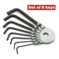 HUAFENG & Pride L Shape Hex spline Keys Screwdriver Diy Hand Tools | 8PC & 9PC Hexagon Key Wrench Repair Set 1.5mm 2mm 2.5mm 3mm 3.5mm 4mm 5mm 6mm 8mm 10mm Allen key Tool  Kit for Bicycle Bike and Motorcycle. 