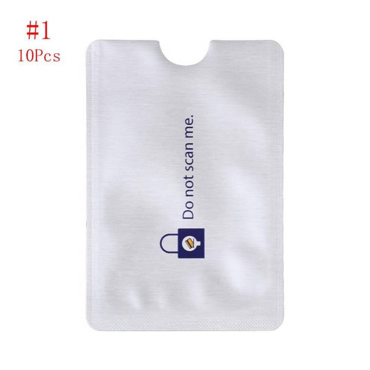10Pcs Smart Prevent Scanning Rfid Blocking Aluminium Cards Protector Sleeve Id Bank Card Case Anti Rfid Wallet Card Holder