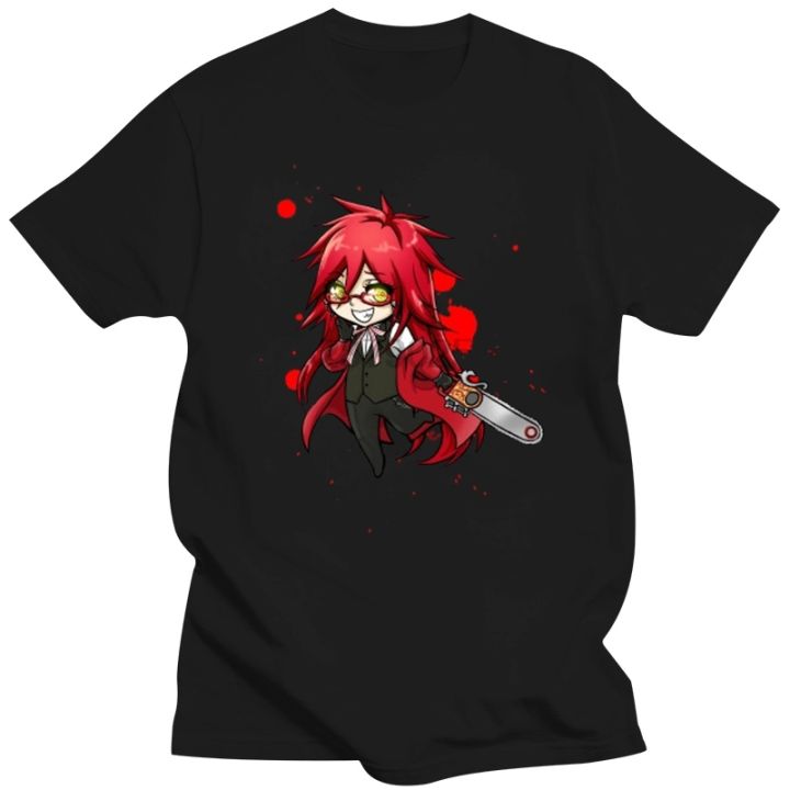 Men tshirt Kuroshitsuji Grell Black Butler T shirt women T-shirt tees top