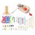 Knitting Wool Winder Kit with Winder Pin Counter Inch Meter Weaving Tool Set-HI. 
