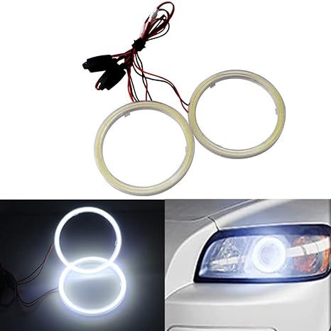 Universal%20Angel%20Eye%20Ring%2080mm%20White%20Color%20With%20Cotton%20Plastic%20Cover%20LED%20For%20Car%20Headlight%202%20Pcs%20Set%20-%20Image%203