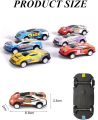 6 Pcs - Alloy Tin Metal Body Model Racing Car Toy Set - Pullback Toys For Kids Boys GIrls Baby Colorful Vehicle Set Children Playing and enjoy Racing On Track Fun. 