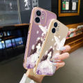 JIUMOO For OPPO A12 Case Plating Side Edge Square New Design Clear Princess Girl Phone Cases Pattern Silicone Casing Full Back Cover Camera Protect Shockproof Softcase. 