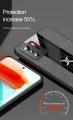 icasecover for Xiaomi POCO X3 GT Black Hard Case Hybrid Shockproof Fabric Silicone Splicing Color Car Magnetic Ring Buckle Back Cover. 