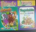 Coloring Book of Fruits Coloring & Painting art Activity For Kids Learning Color book Set also Available. 