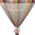 Golden Bead Curtain Tassel Beads Sparkle String Net 2 Color Curtain Door Fly Screen Windows Door Divider Hot Sale Door Window Screens Home Textile. 