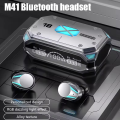 M41 Bluetooth Ear Buds, True Wireless Earbuds 120Hrs Playback with 1200mAh Battery, IPX7 Waterproof Bluetooth Earphones for Android, iPhone, PC, Laptop. 