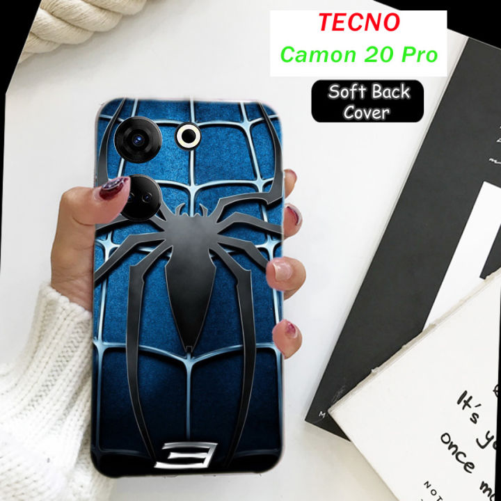 Tecno Camon 20 Pro Back Cover - Spider Man 2Gud Soft Phone Case For Boys