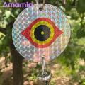 Amamia Hanging Anti Bird Rod Multi-purpose Scary Owl Eyes Reflective Wind Twisting Hanging Bird Deterrent Rod. 