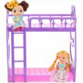 NYT Plastic Bunk Bed W/ Ladder 1:6 For Barbie Doll'S House Dollhouse Furniture. 