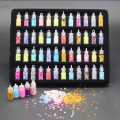 "12 Pcs Glitter Glass Bottle Set for Women - Premium Sparkle for Artificial Eyelashes, Nail Art, and Makeup - Mini Glass Jars with High-Quality Glitter for Eyelash and Nail Decoration - Perfect for Crafting, Fashion, and Party Looks". 