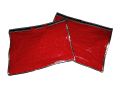 Pack of 3  Dress Cover Dust Proof Bag (16 x 13  inches) Red Embossed Garments Wardrobe Organizer. 