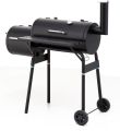 Portable Garden Outdoor Barbecue Charcoal Grill Rack Smoker with Wheels and Heat Indicator. 