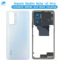 Xiaomi Redmi Note 10 Pro Housing Middle Frame With Side Button and Replacement Battery Back Door For Xiaomi Redmi Note 10 Pro - Blue. 