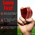 Pro Play Essentials: 5RIDGE 3PCS Soft & Safe Cricket Training Balls - Real Stitched Seam for Ultimate Bounce, Swing & Spin Mastery. 
