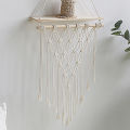 Macrame Wall Hanging Strong Bearing Floating Shelf Woven Tapestry. 