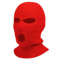 Winter Warm Head Cover, 3-hole Knitting Ski Mask Cold Proof Riding Full Face Mask. 
