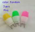 Zero watt LED 2Pin Plug (pack of 2) multicolor flower shape Design Pin and 2Pin Plug |. 
