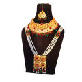 Fashion Style Artificial Gold Plated Traditional Jewellery Complete Set. 