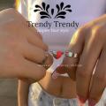 Trendy Trendy 1 Pair Heart Magnetic Love Ring For Couple Adjustable Rings For Girls Unisex Rings Broken Heart Ring For Couple. 