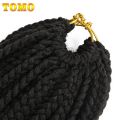 TOMO Box Braids Crochet Hair 14 18 24 Inch 3X Goddess Box Braids Crochet Braids With Curly Ends Ombre Synthetic Braiding Hair. 