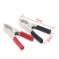1,2,4Pair Battery Clips Battery Red And Black Clips Styling Crocodile Alligator Car Battery Small Clips Clamps Red + Black Battery  Plus And Minus Clip Wiring Clips. 
