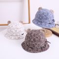 Baby Bucket Hat For 3-12M New Spring Baby Boys Girls Sunshade Hat Cute Cartoon Bear Print Outdoor Summer Kids Hat Fishing Cap. 