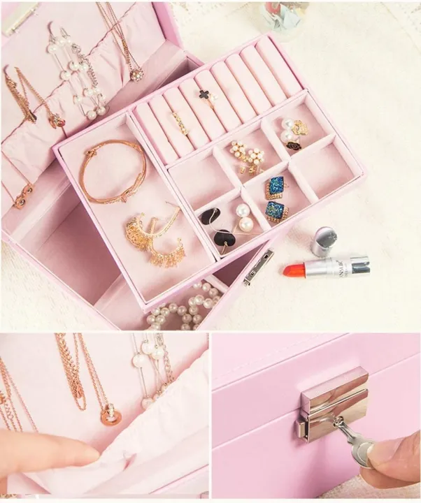 Two%20Layer%20Jewelry%20Organizer%20Box%20for%20Women%20%E2%80%93%20PU%20Leather%20Large%20Storage%20Case%20with%20Lock%20%E2%80%93%20Classic%20Style%20%E2%80%93%20All%20Season%20-%20Image%205