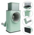 Techmanistan 3-in-1 Rotating Vegetables Cutter Chopper, Manual Vegetable Chopper, Vegetable Slicer with 6 Stainless Steel Blades, Grater Onion Dicer Spiralizer Vegetables Chopper Grater, Mandoline Vegetable Slicer Grater. 