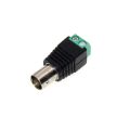 2PCS Mini Coax BNC Connector Male Female UTP Video Balun Connector BNC Plug DC Adapter For CCTV Surveillance Camera CCTV System. 