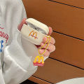 Frosted McDonald's Airpods1/2/3 Substitute Apple Pro2 Earphone Protective Cover Creative Color Painted Soft Case. 