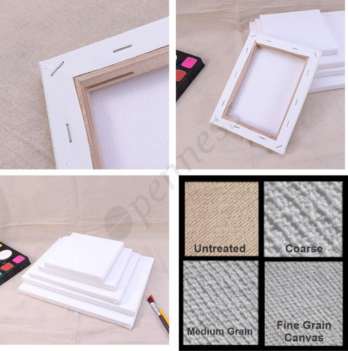 OPENNESS%20-%20Canvases%20for%20Painting%20-%20Pack%20of%2005%2024%20x%2048%20Inch%20Blank%20White%20Canvas%20%20-%20100%25%20Cotton%20-%20Image%204