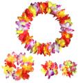 4 Pcs/Set Vivid Cloth Hawaii Flower Garland Wreath Head Neck Hand Decoration. 