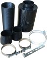 Intake Air Filter, Universal Car 3" Carbon Fibre Cold Air Filter Feed Enclosed Intake Induction Pipe Hose Kit. 