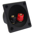 New Square Board Binding Post Speaker Box Terminal Cup Wire Cable Box Connector. 