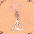 Fashion deathly hallows keychain Pendant Key Rings Shoulder Bag Purse Car Accessories for Women Girl Kids Gift. 